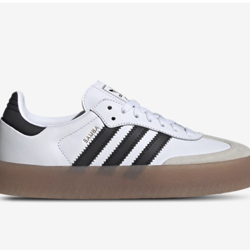 Adidas Samba White Black Gum Sole Shoes